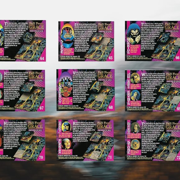 1994 Marvel Trading Cards - Fall From Grace Full Set of 9 - Picture 2 of 11